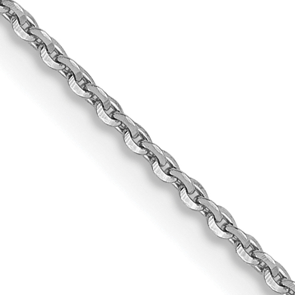 Leslies 14K White Gold 1 0 mm D and C Cable Chain